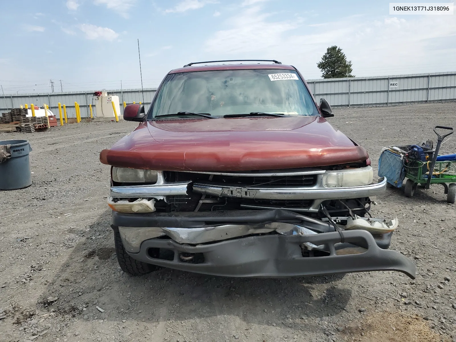 2001 Chevrolet Tahoe K1500 VIN: 1GNEK13T71J318096 Lot: 65253334