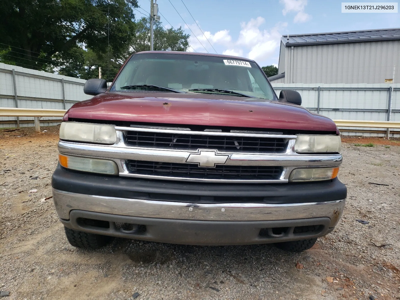 2001 Chevrolet Tahoe K1500 VIN: 1GNEK13T21J296203 Lot: 66779714