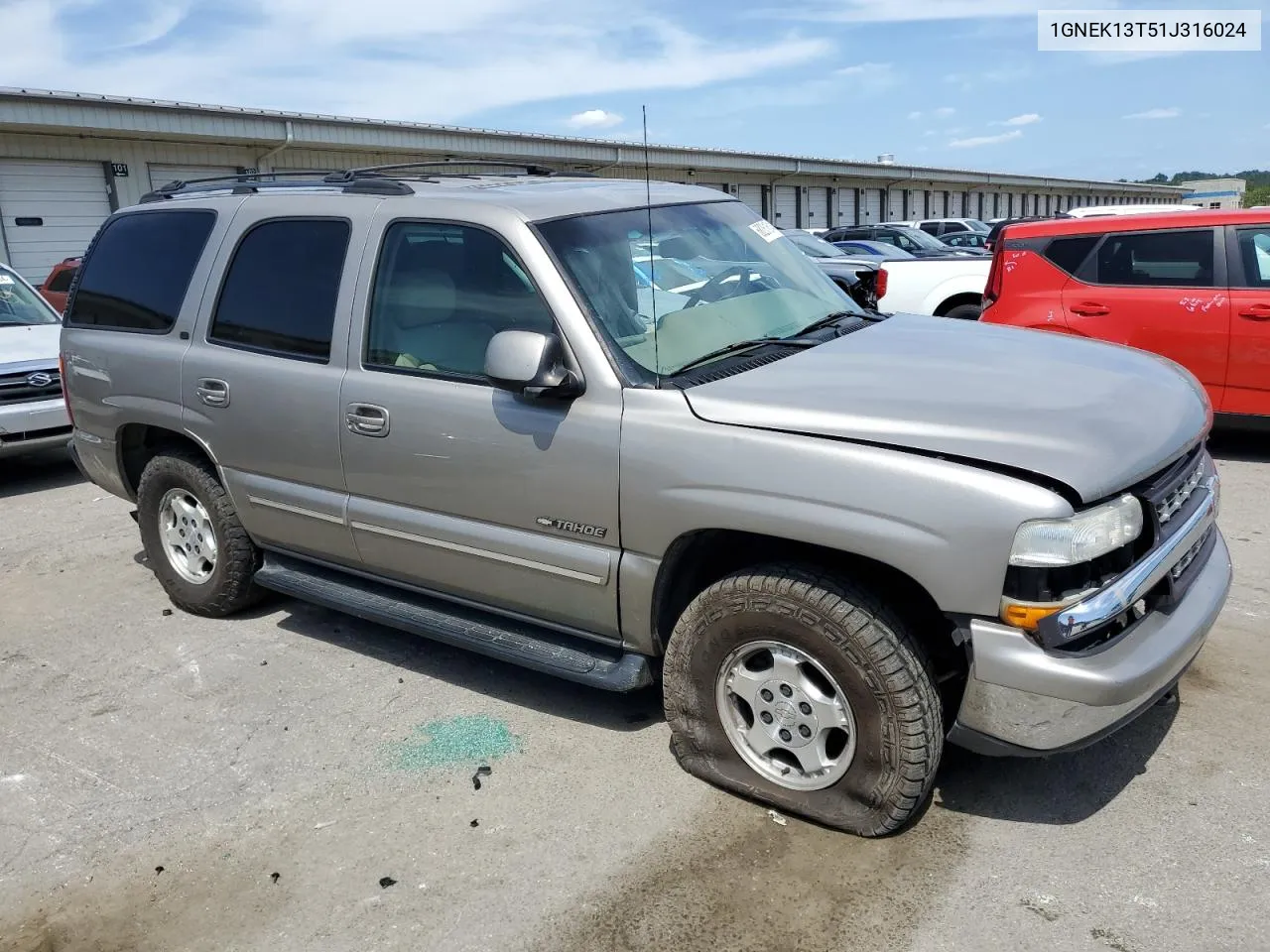 2001 Chevrolet Tahoe K1500 VIN: 1GNEK13T51J316024 Lot: 68261614