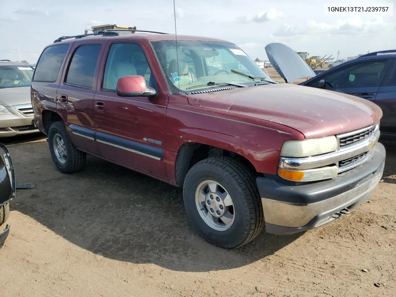 2001 Chevrolet Tahoe K1500 VIN: 1GNEK13T21J239757 Lot: 70224514