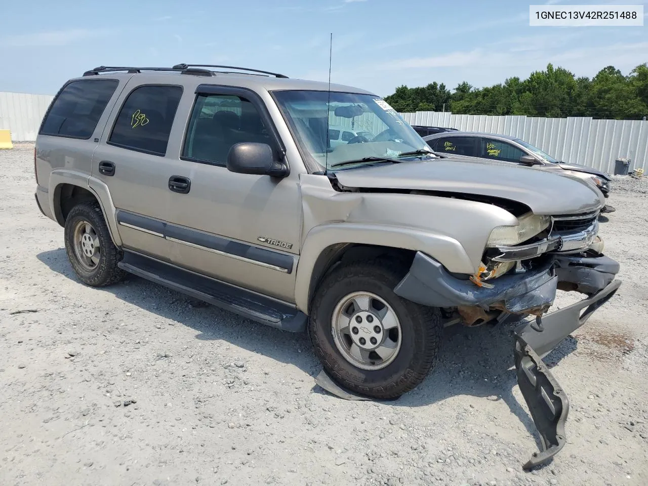 2002 Chevrolet Tahoe C1500 VIN: 1GNEC13V42R251488 Lot: 58340734