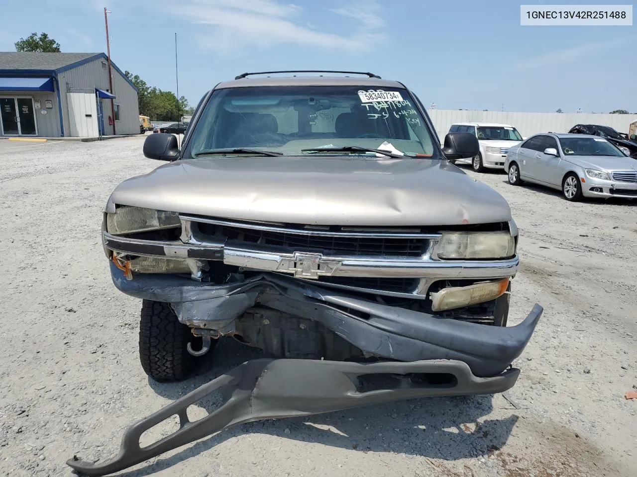 2002 Chevrolet Tahoe C1500 VIN: 1GNEC13V42R251488 Lot: 58340734