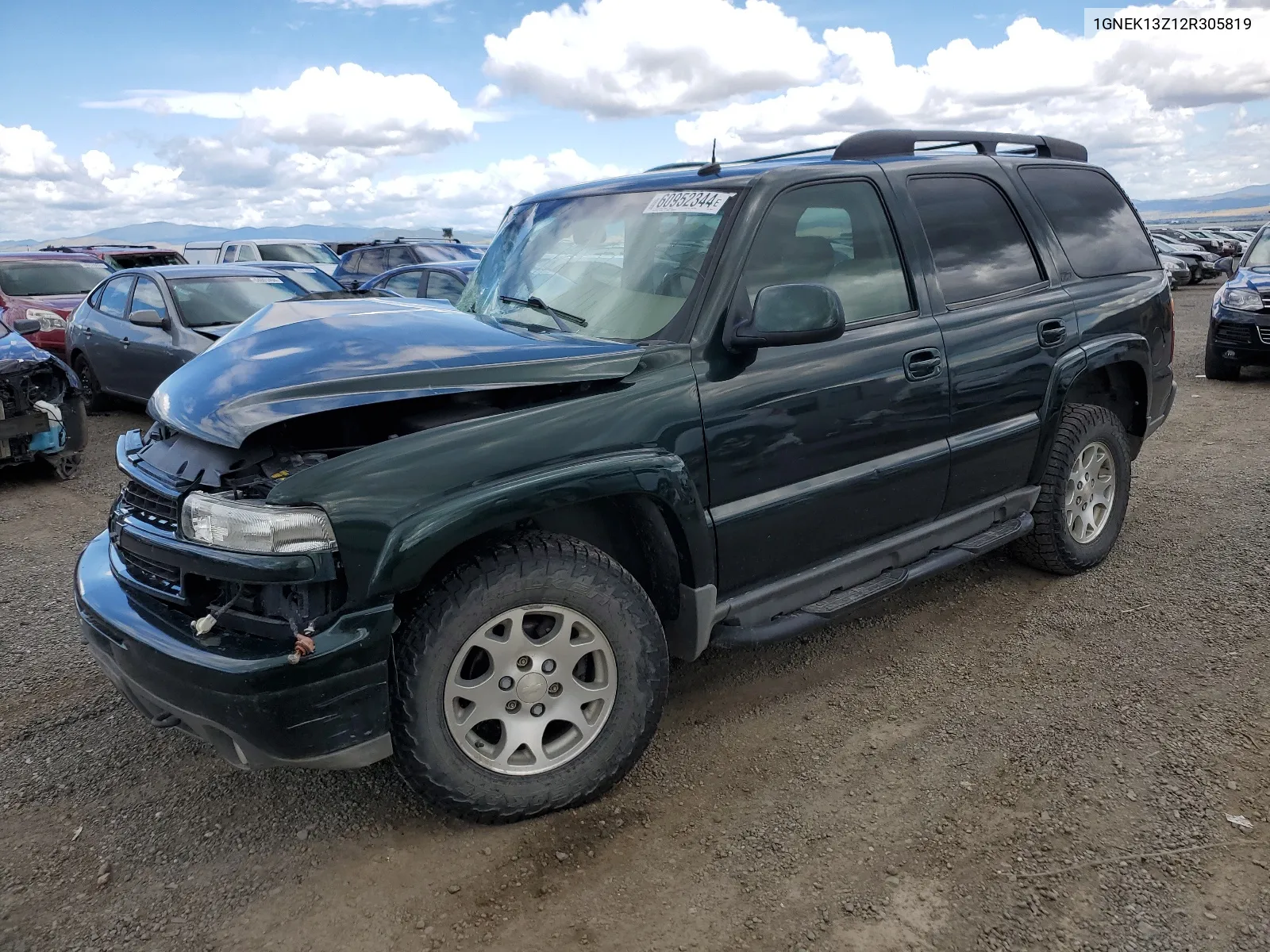 2002 Chevrolet Tahoe K1500 VIN: 1GNEK13Z12R305819 Lot: 60952344