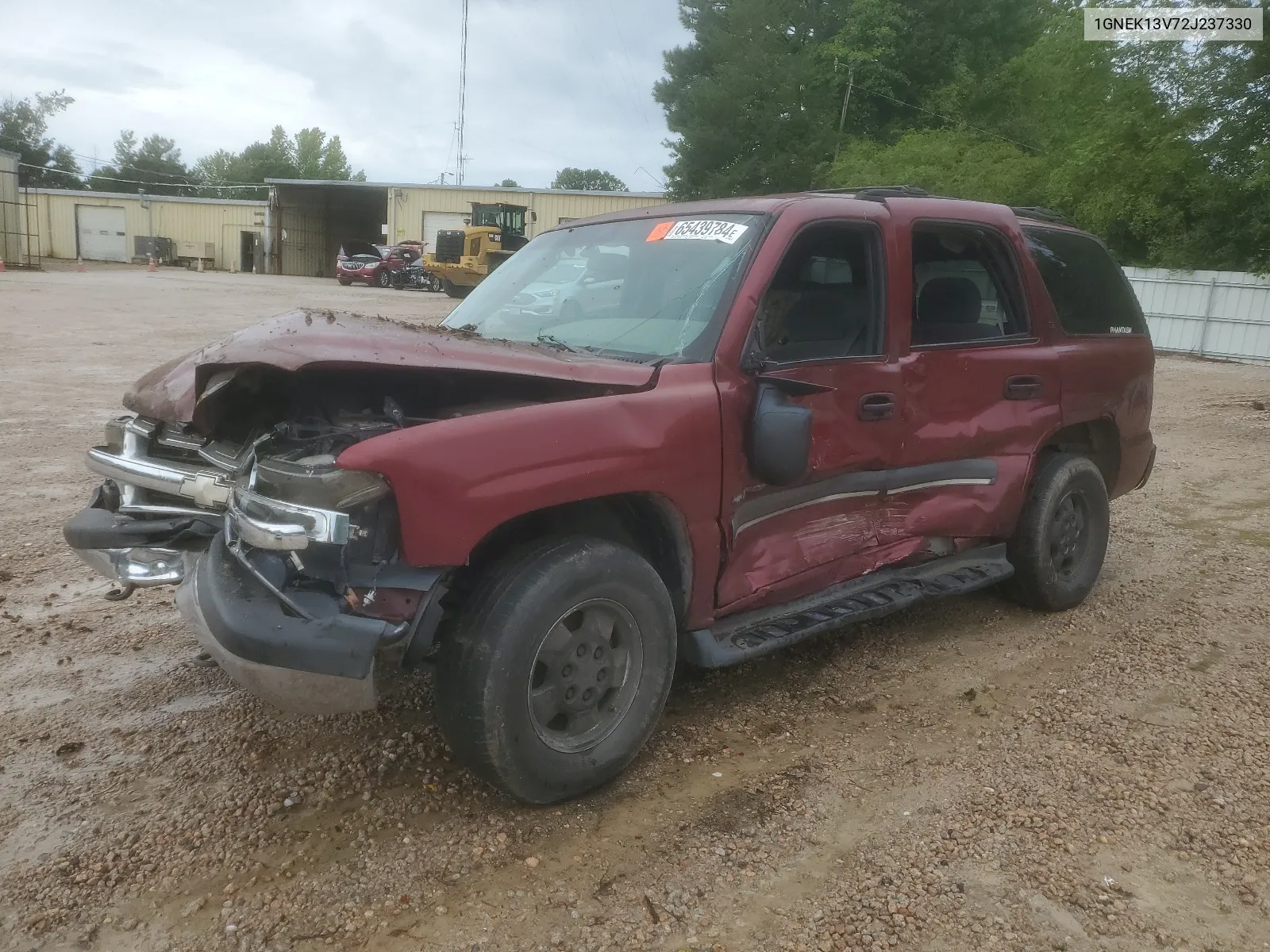 2002 Chevrolet Tahoe K1500 VIN: 1GNEK13V72J237330 Lot: 65439784