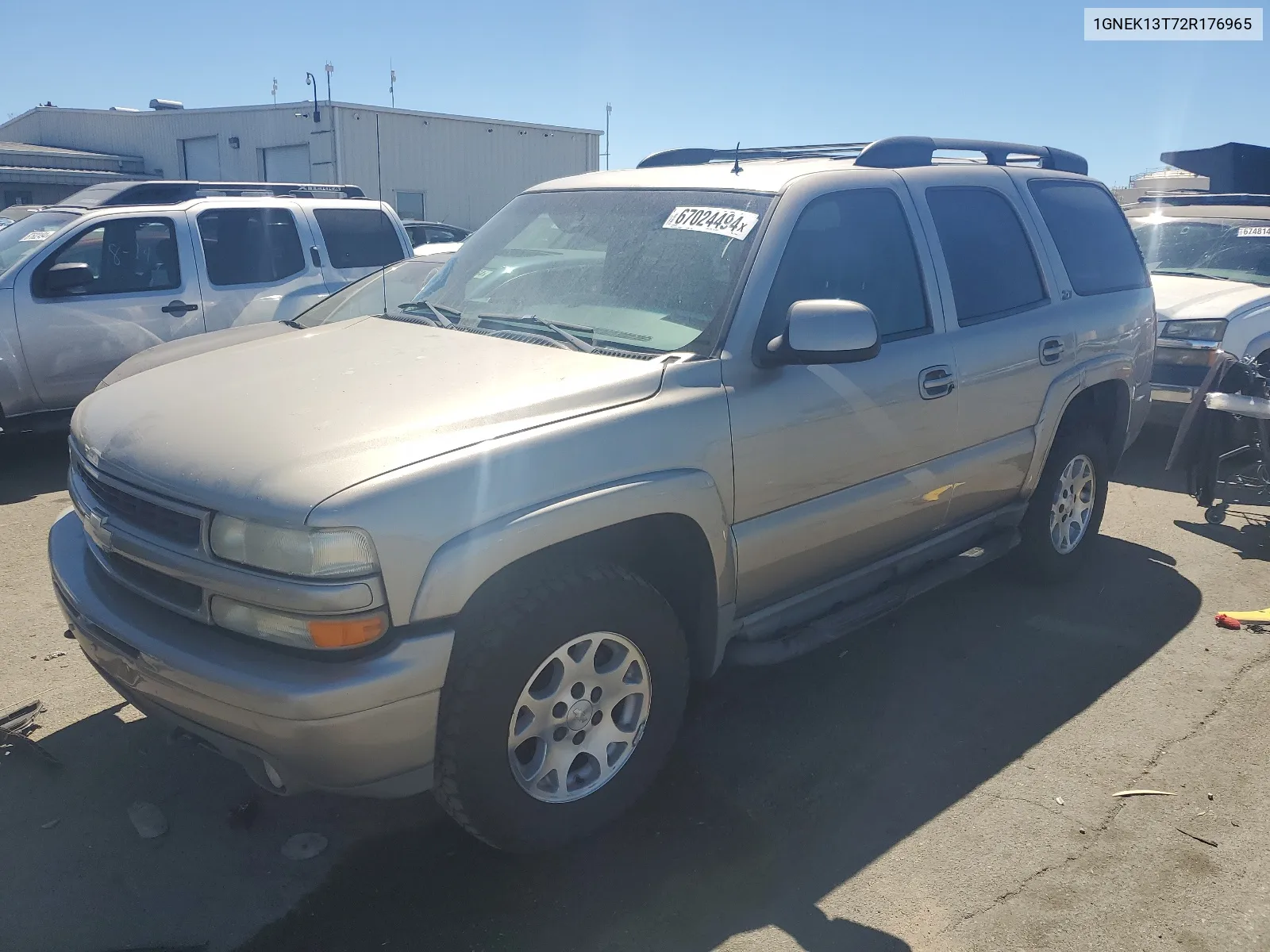 2002 Chevrolet Tahoe K1500 VIN: 1GNEK13T72R176965 Lot: 67024494