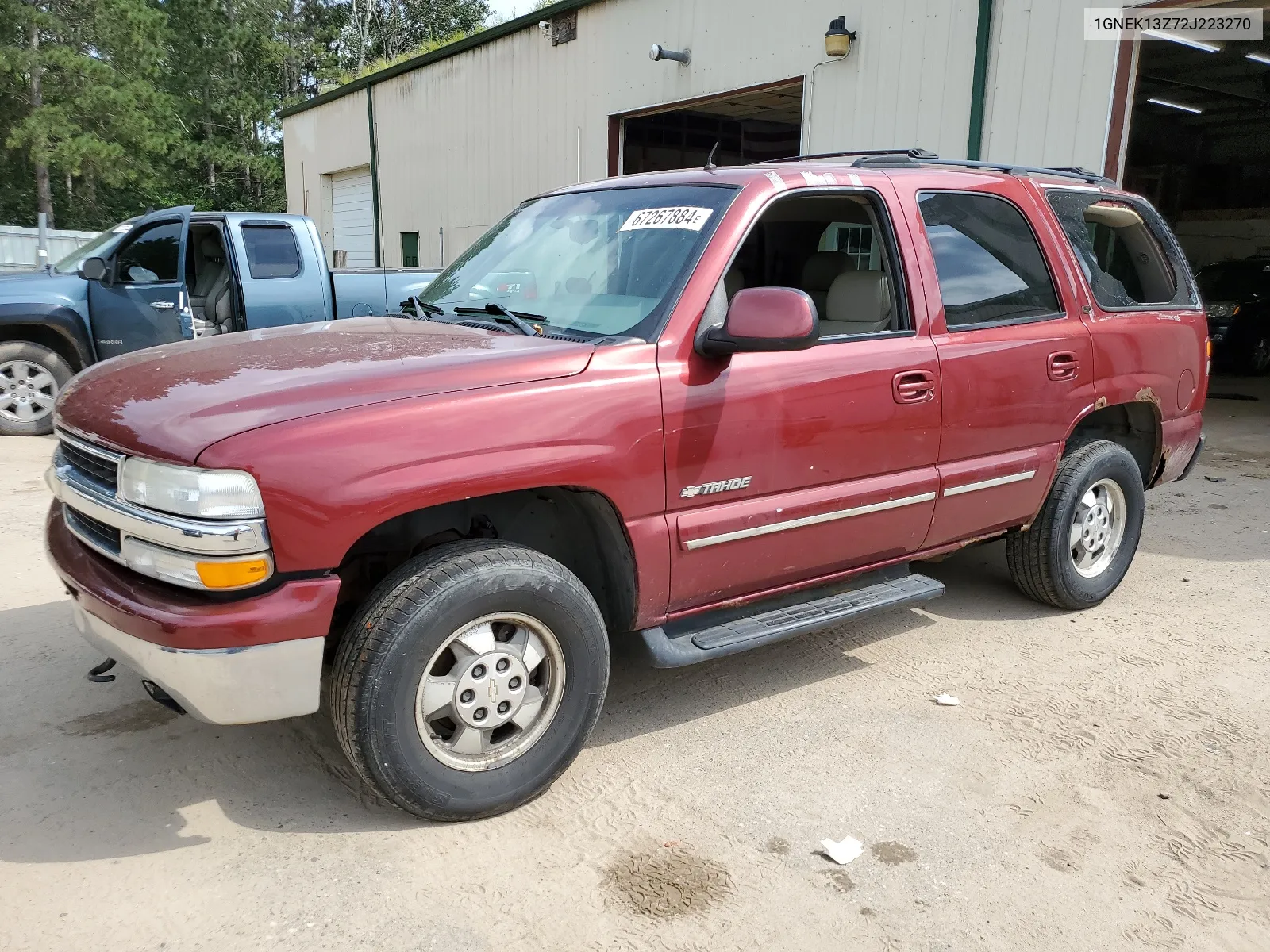 2002 Chevrolet Tahoe K1500 VIN: 1GNEK13Z72J223270 Lot: 67267884