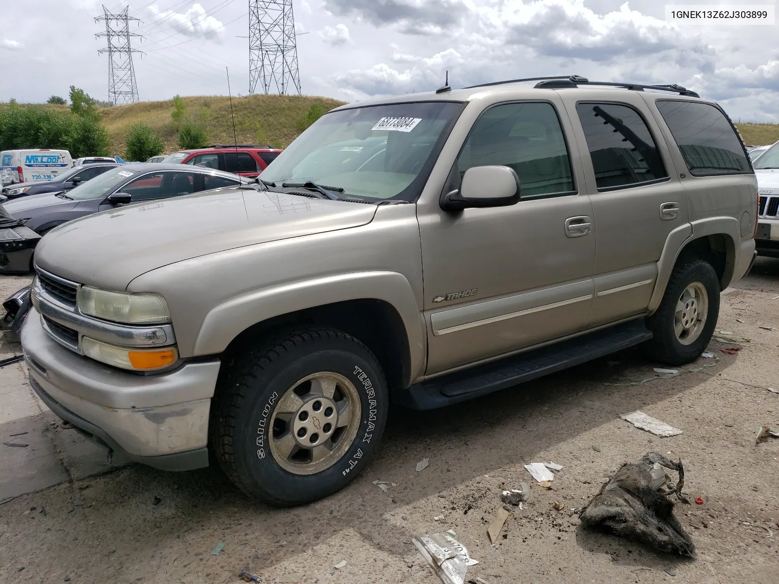 2002 Chevrolet Tahoe K1500 VIN: 1GNEK13Z62J303899 Lot: 68773084