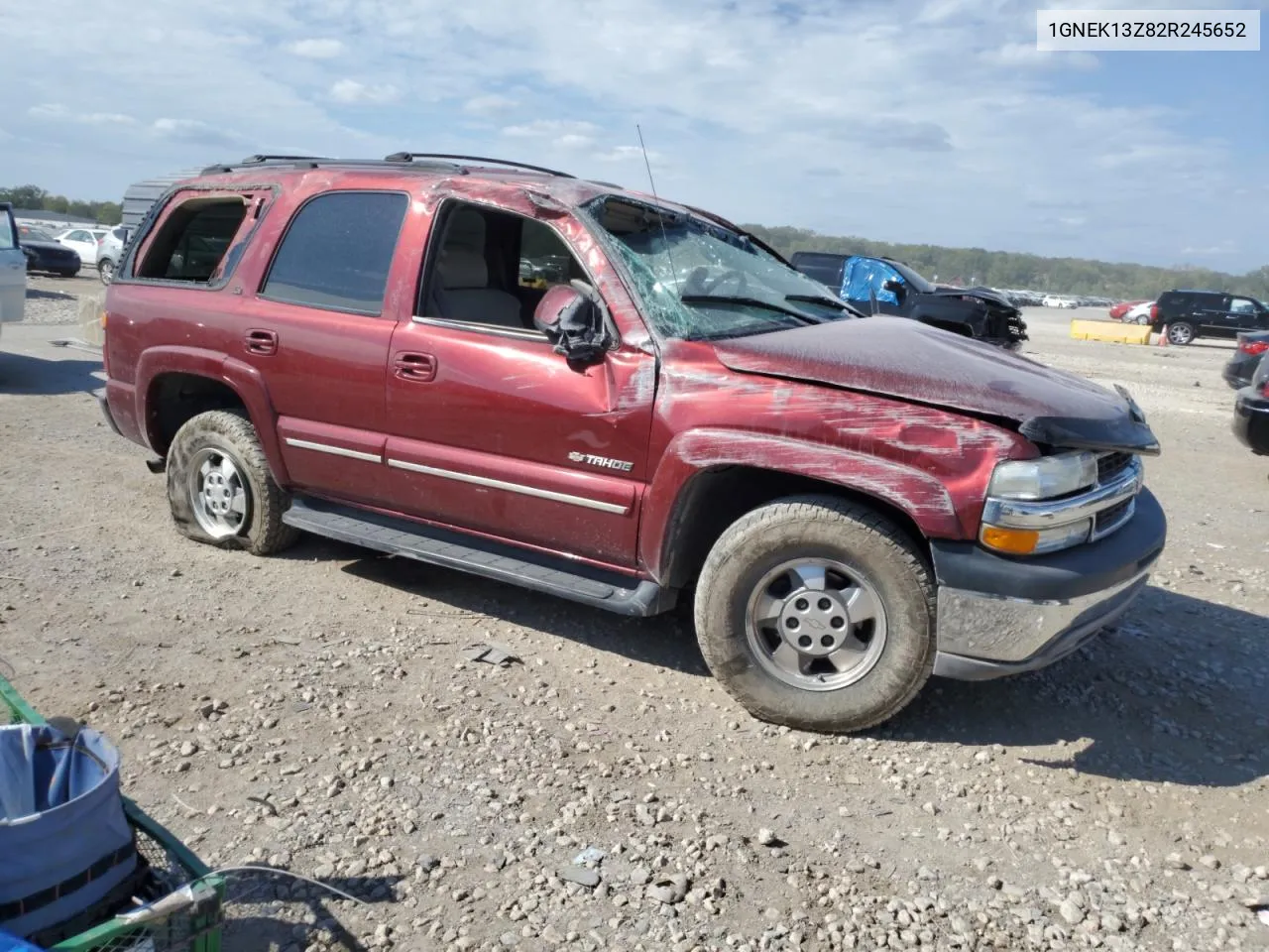 2002 Chevrolet Tahoe K1500 VIN: 1GNEK13Z82R245652 Lot: 71496024