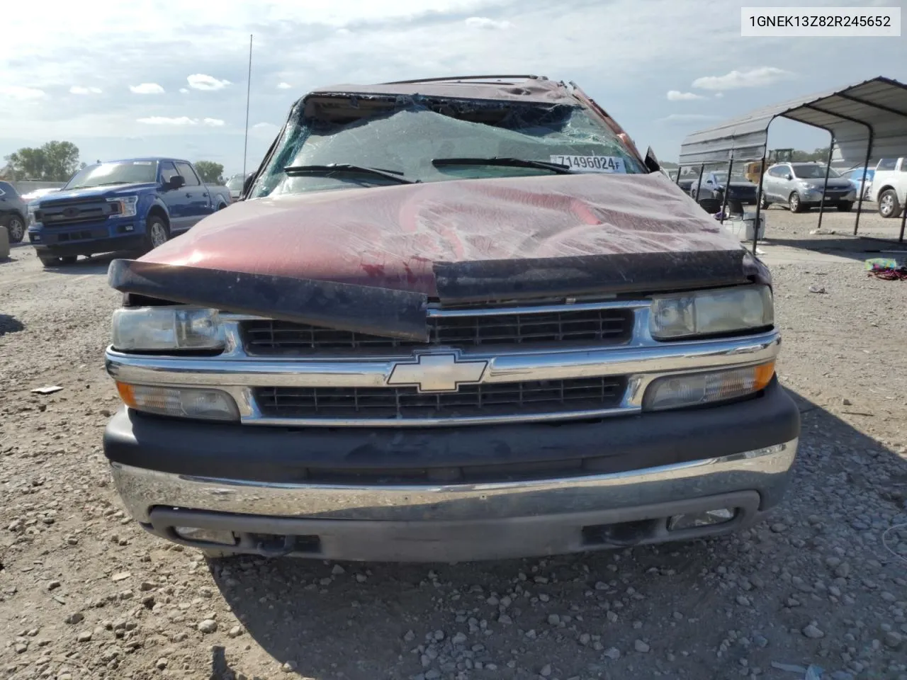 2002 Chevrolet Tahoe K1500 VIN: 1GNEK13Z82R245652 Lot: 71496024