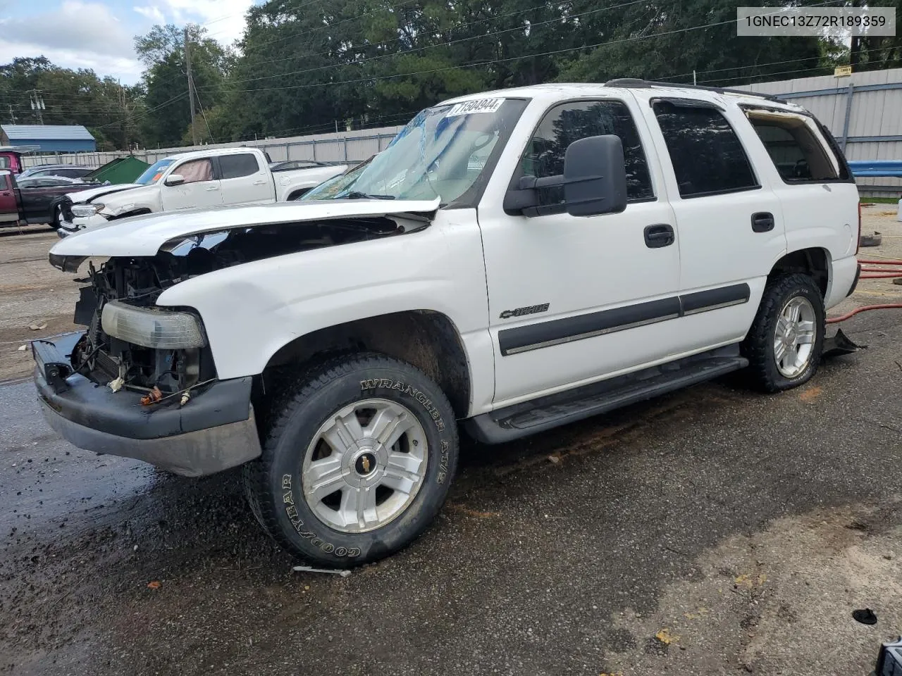 2002 Chevrolet Tahoe C1500 VIN: 1GNEC13Z72R189359 Lot: 71504944