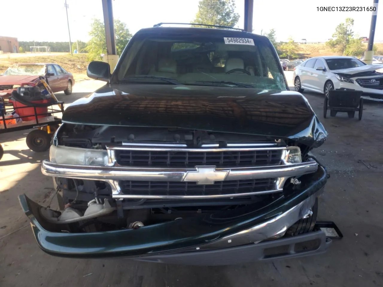 2003 Chevrolet Tahoe C1500 VIN: 1GNEC13Z23R231650 Lot: 54982934