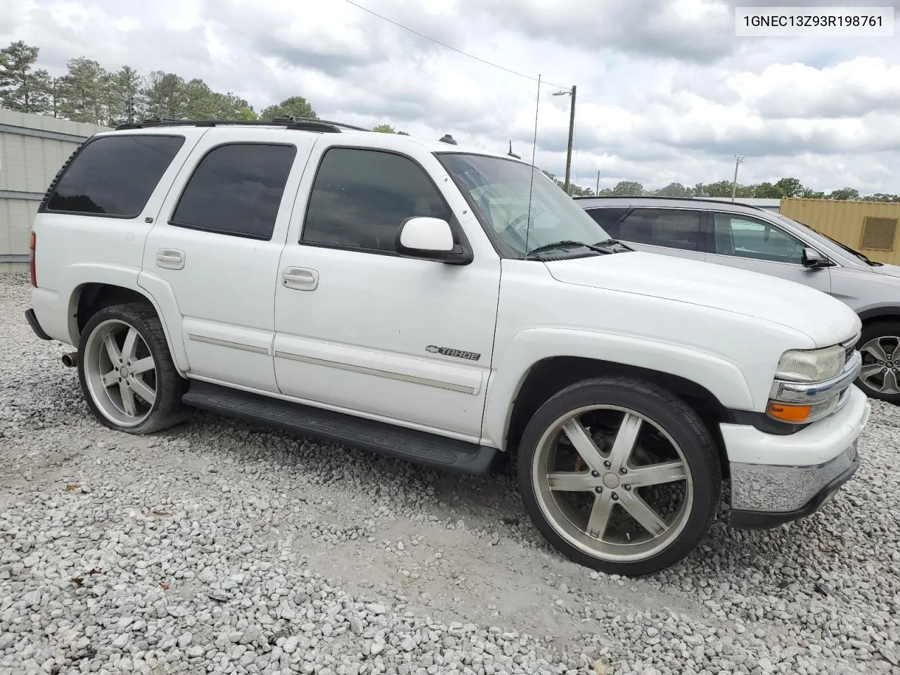 2003 Chevrolet Tahoe C1500 VIN: 1GNEC13Z93R198761 Lot: 59653274