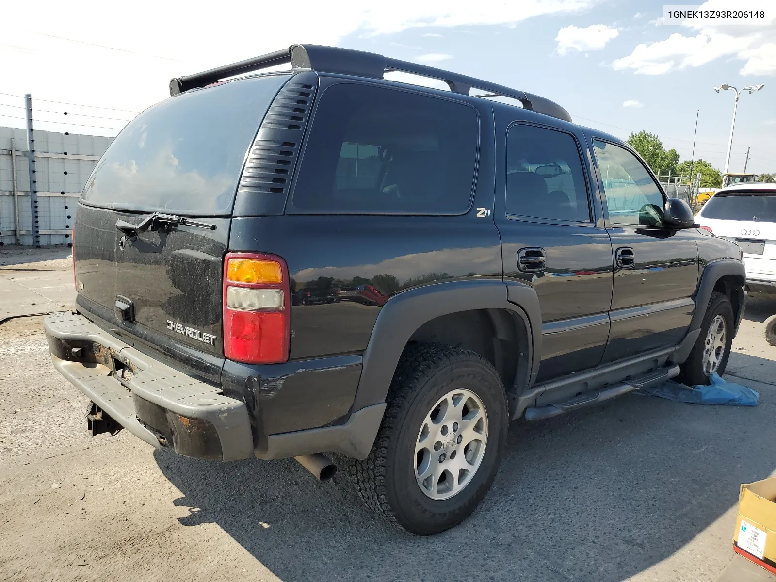 2003 Chevrolet Tahoe K1500 VIN: 1GNEK13Z93R206148 Lot: 65210344