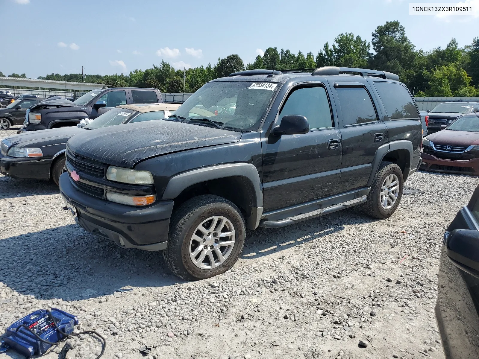 2003 Chevrolet Tahoe K1500 VIN: 1GNEK13ZX3R109511 Lot: 65554134