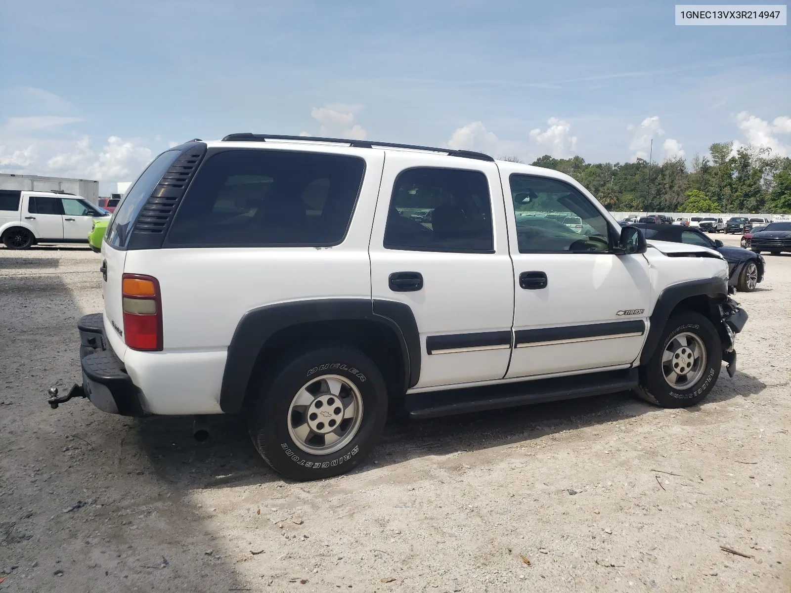 2003 Chevrolet Tahoe C1500 VIN: 1GNEC13VX3R214947 Lot: 65599774