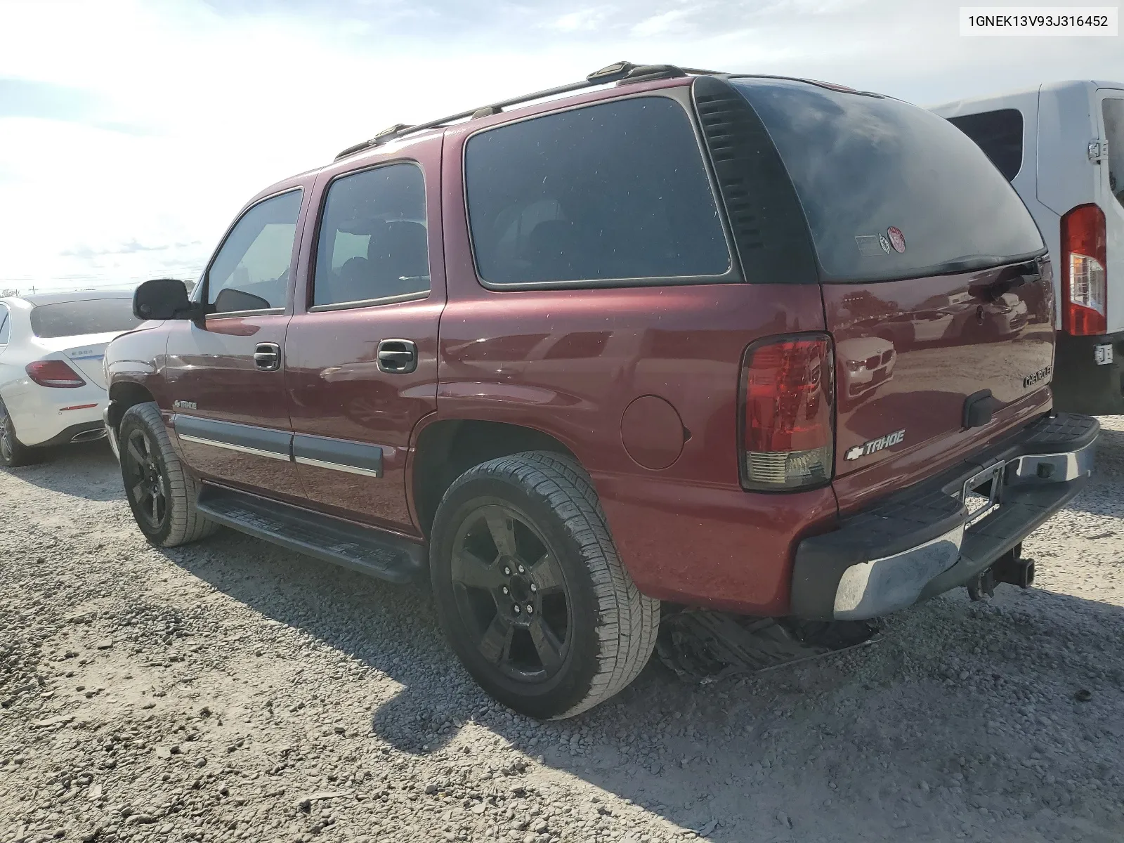 2003 Chevrolet Tahoe K1500 VIN: 1GNEK13V93J316452 Lot: 66230874