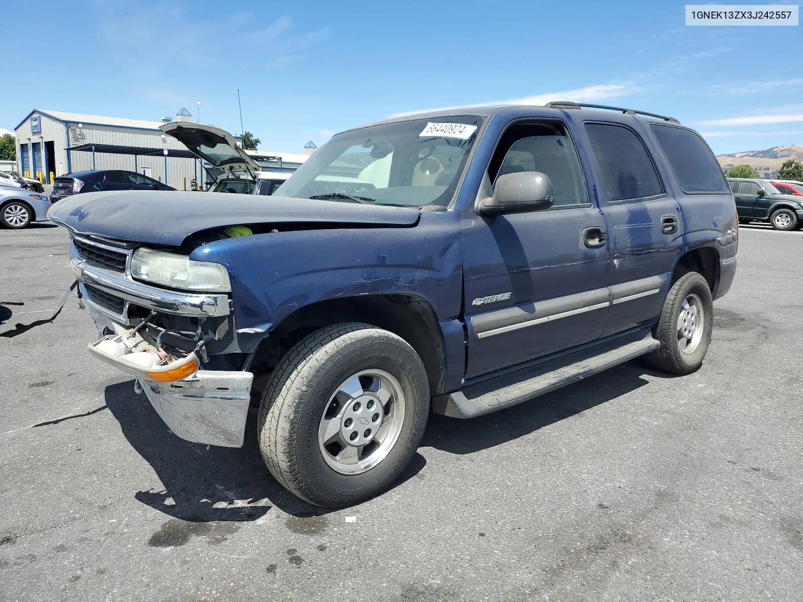 2003 Chevrolet Tahoe K1500 VIN: 1GNEK13ZX3J242557 Lot: 66440924