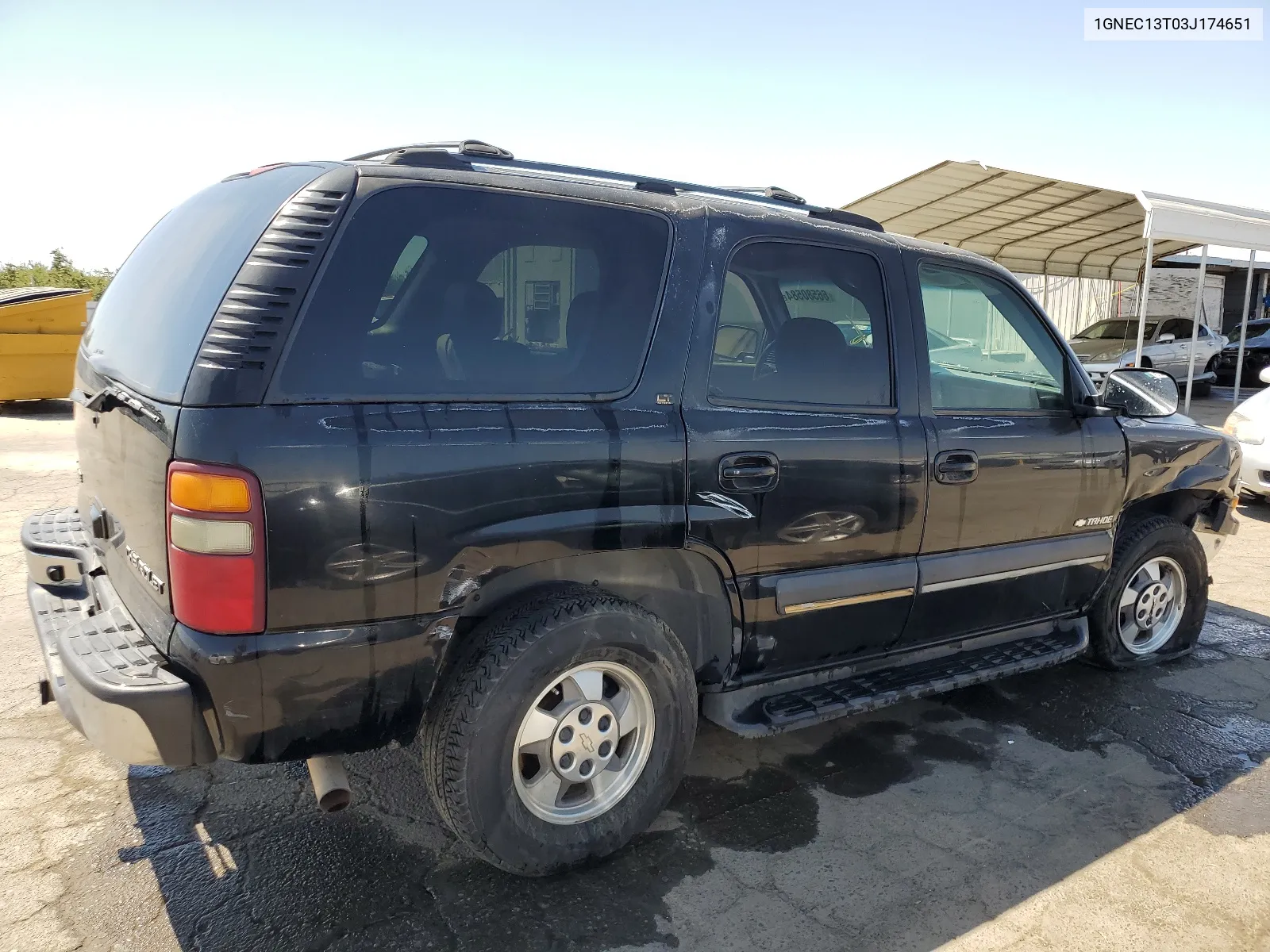 2003 Chevrolet Tahoe C1500 VIN: 1GNEC13T03J174651 Lot: 66580584