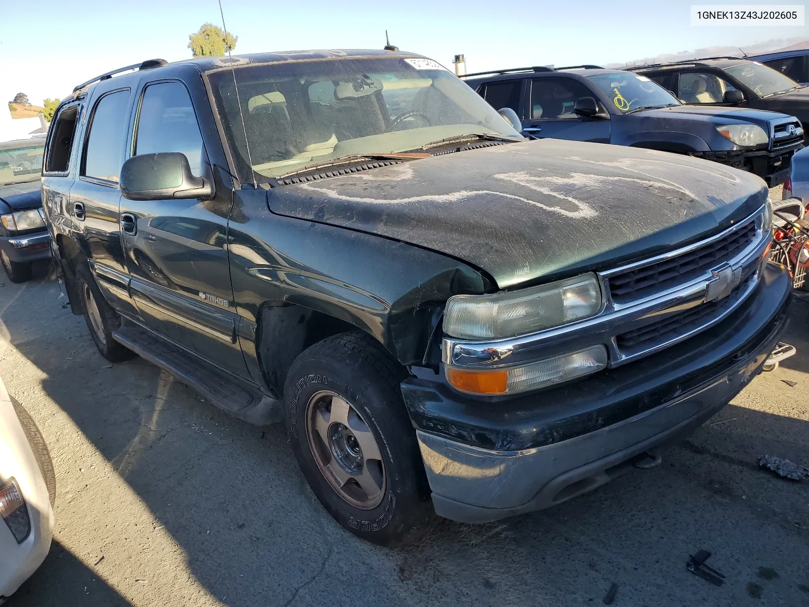 2003 Chevrolet Tahoe K1500 VIN: 1GNEK13Z43J202605 Lot: 67148524