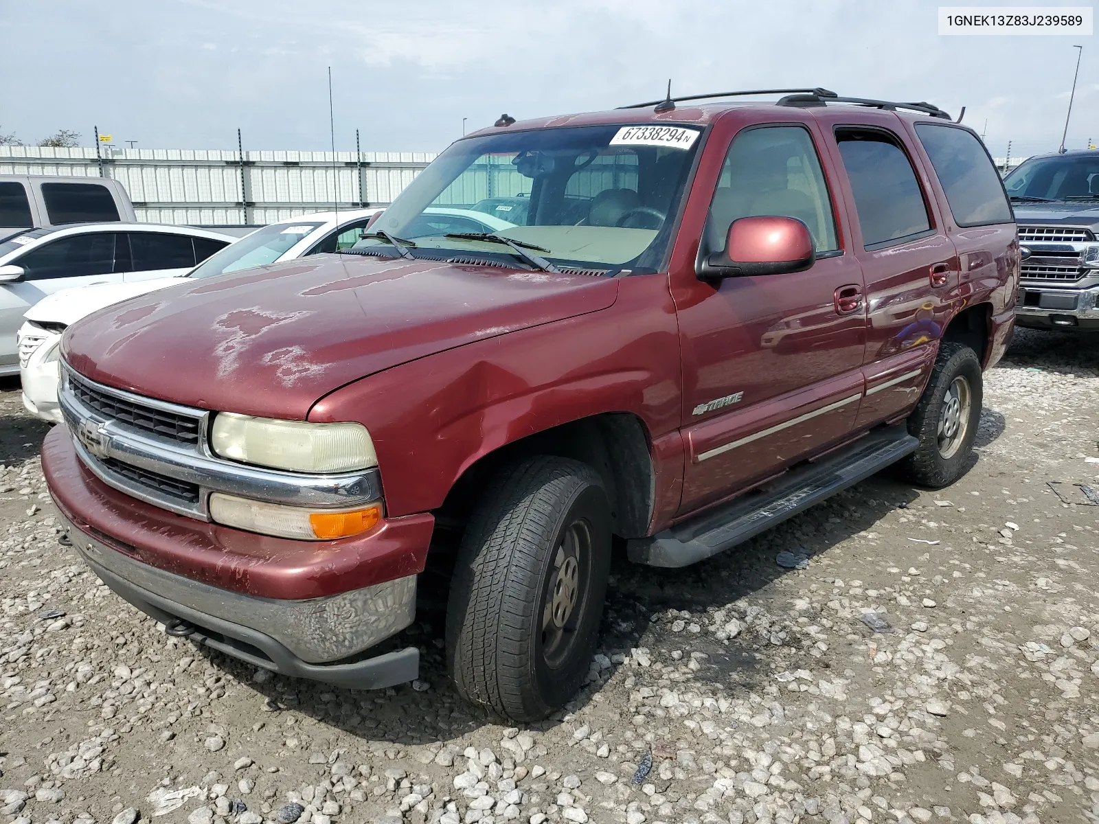 2003 Chevrolet Tahoe K1500 VIN: 1GNEK13Z83J239589 Lot: 67338294