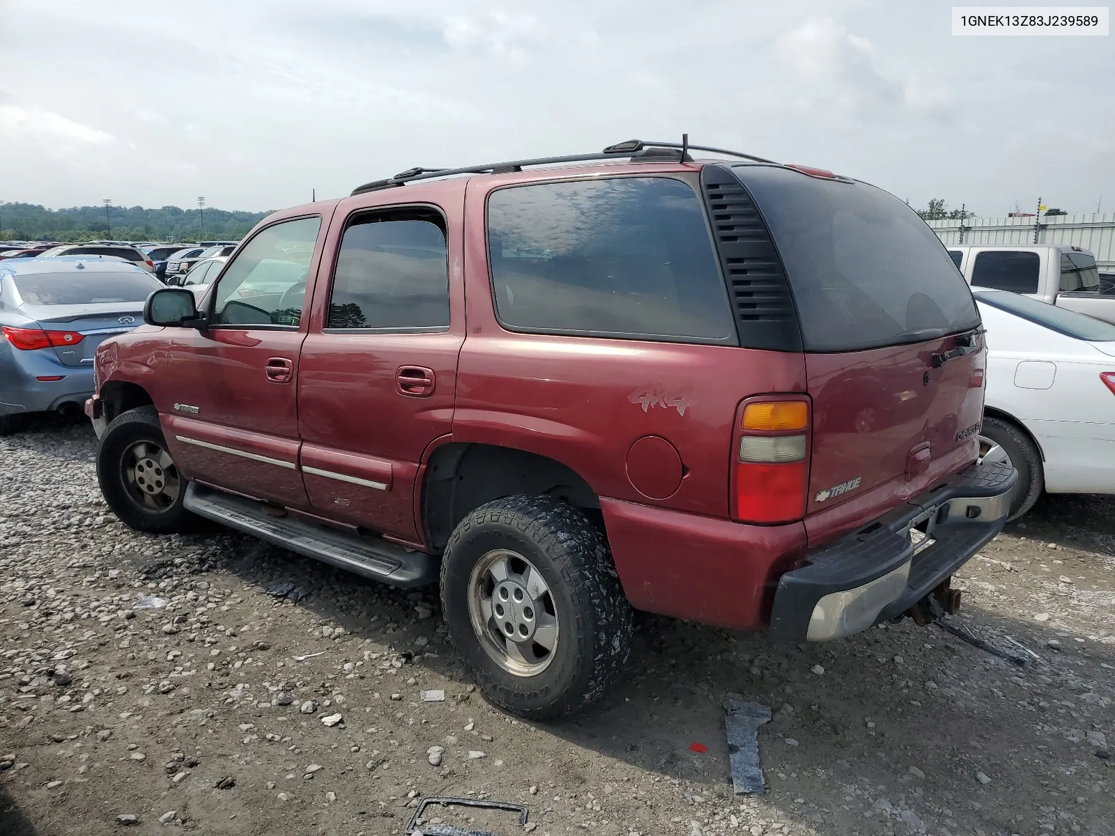 2003 Chevrolet Tahoe K1500 VIN: 1GNEK13Z83J239589 Lot: 67338294