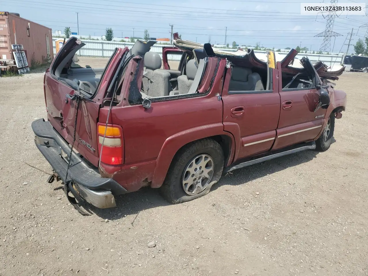 1GNEK13Z43R113683 2003 Chevrolet Tahoe K1500