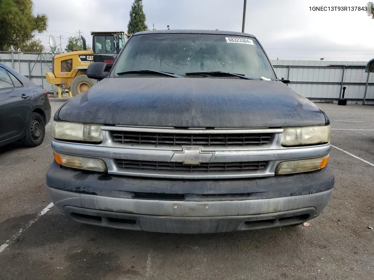 2003 Chevrolet Tahoe C1500 VIN: 1GNEC13T93R137843 Lot: 68323364