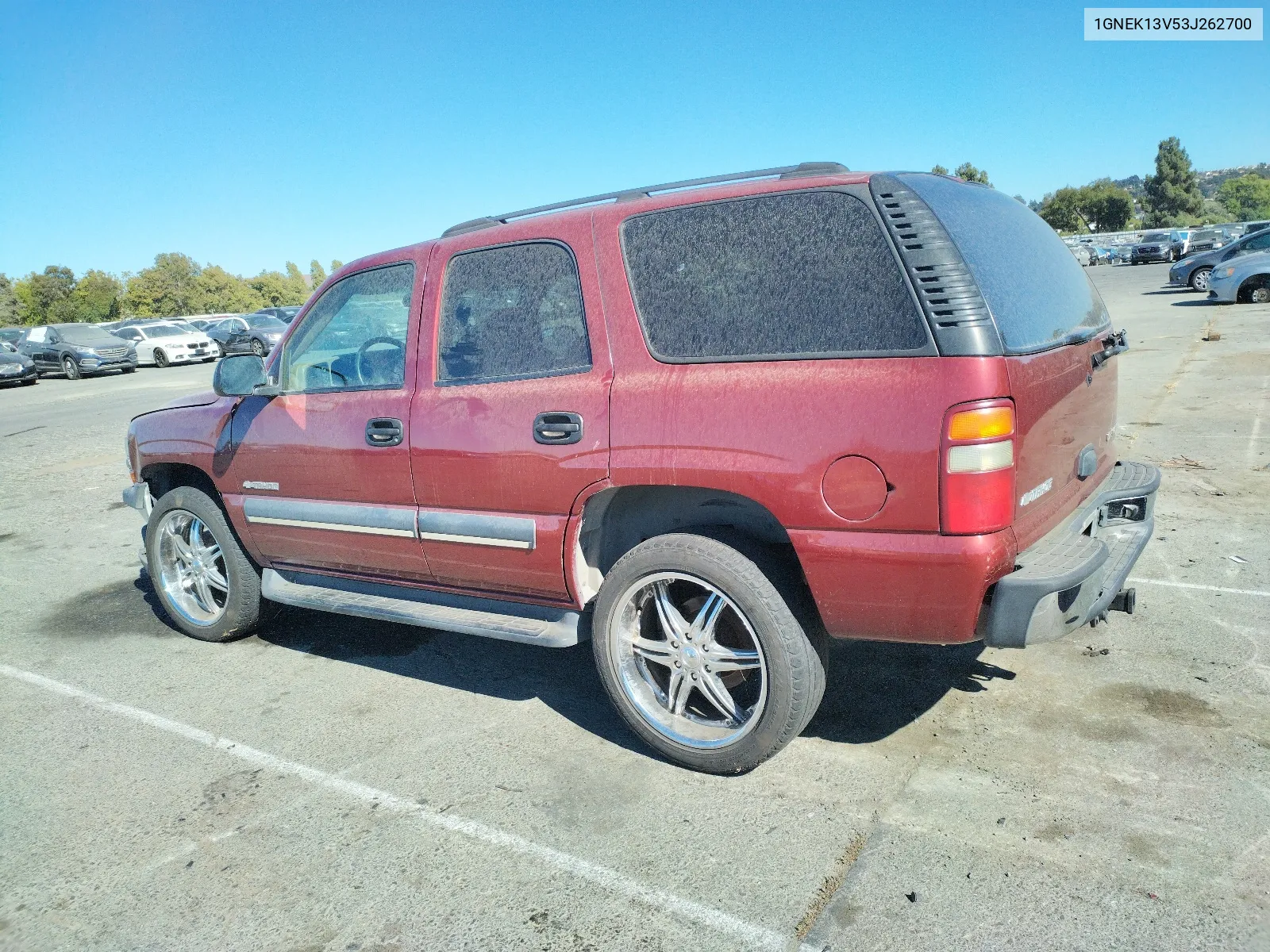 2003 Chevrolet Tahoe K1500 VIN: 1GNEK13V53J262700 Lot: 68378624