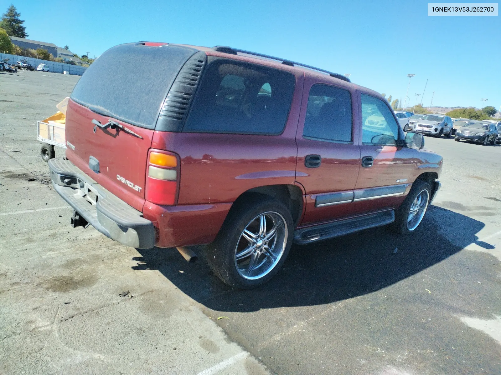 2003 Chevrolet Tahoe K1500 VIN: 1GNEK13V53J262700 Lot: 68378624