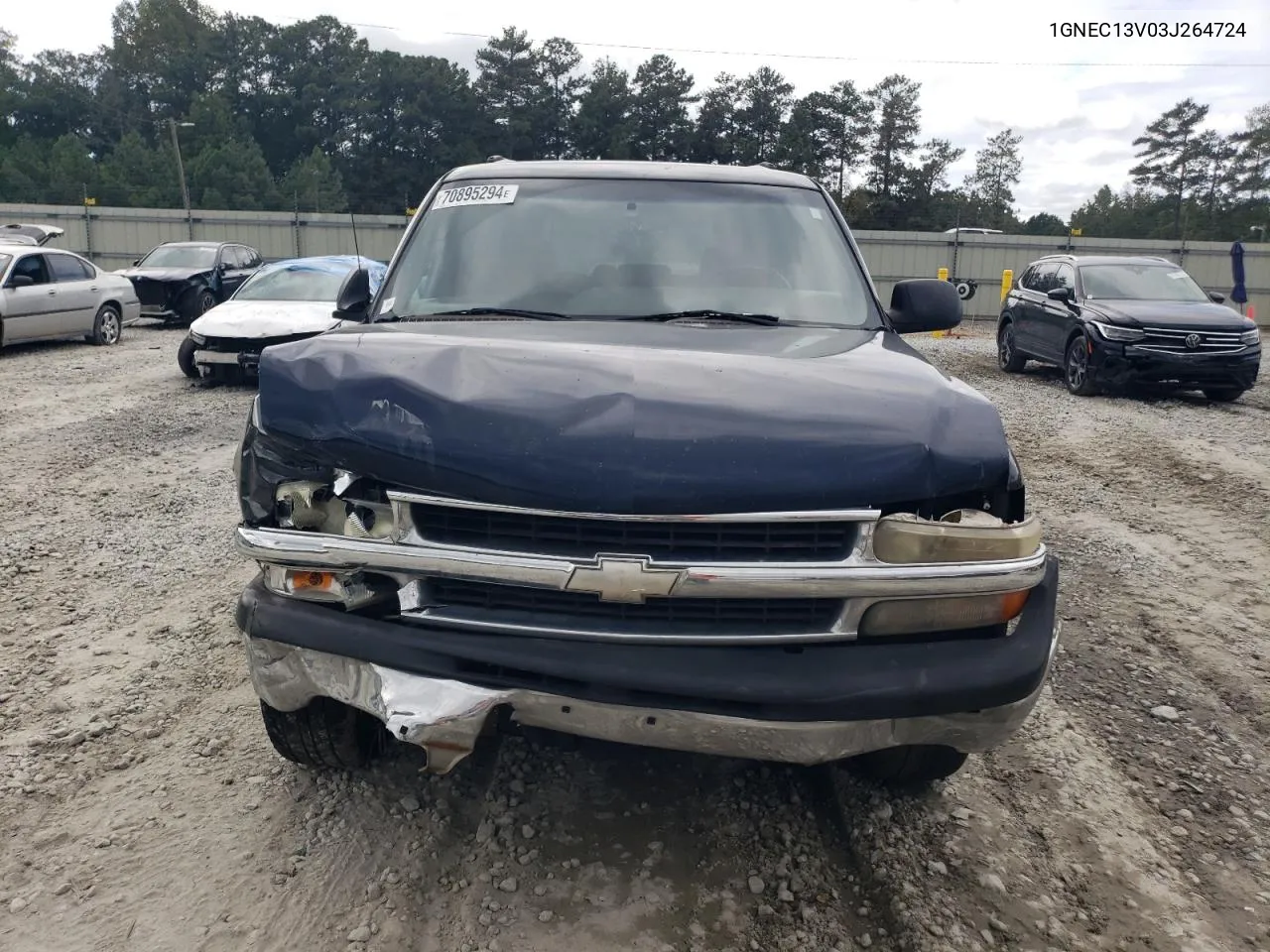 2003 Chevrolet Tahoe C1500 VIN: 1GNEC13V03J264724 Lot: 70895294