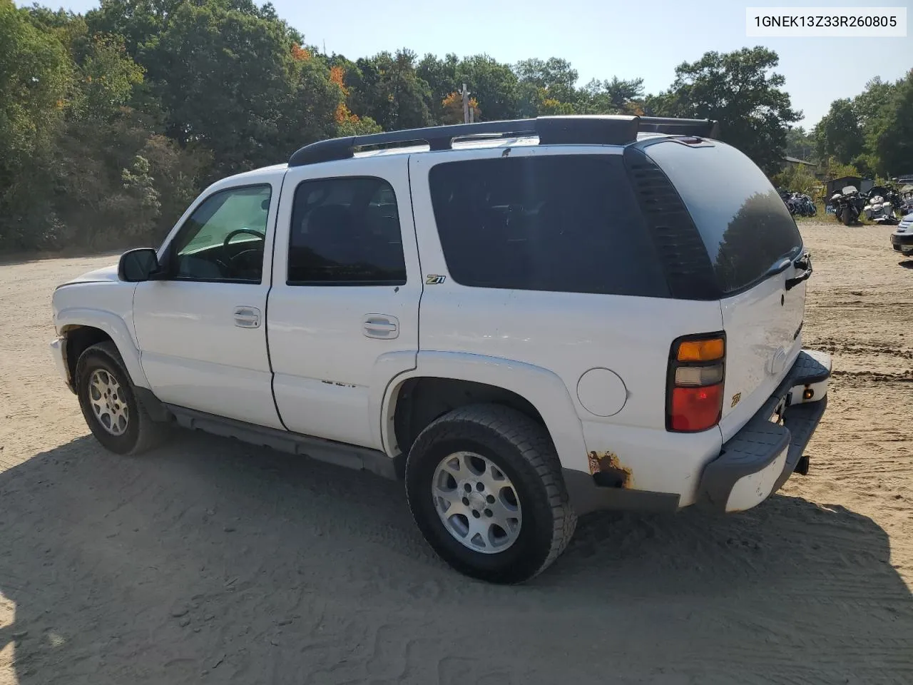 2003 Chevrolet Tahoe K1500 VIN: 1GNEK13Z33R260805 Lot: 71533284