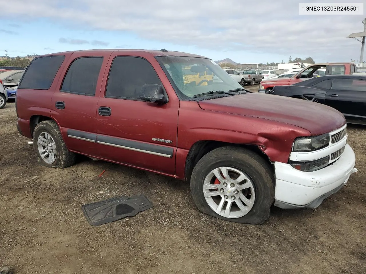 2003 Chevrolet Tahoe C1500 VIN: 1GNEC13Z03R245501 Lot: 73241584