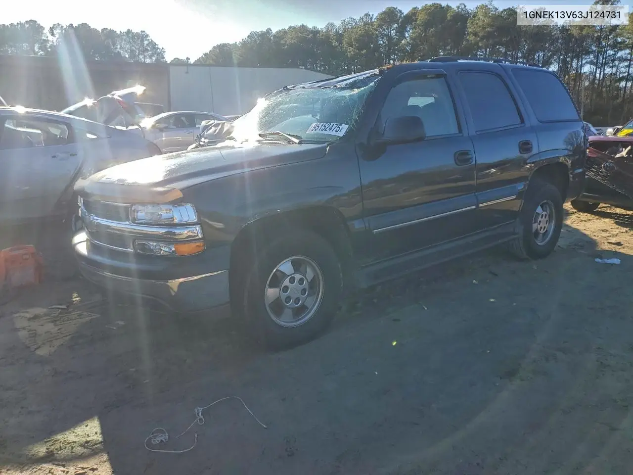 1GNEK13V63J124731 2003 Chevrolet Tahoe K1500