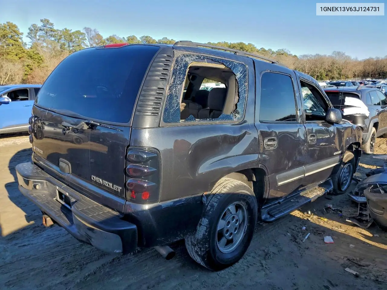 1GNEK13V63J124731 2003 Chevrolet Tahoe K1500