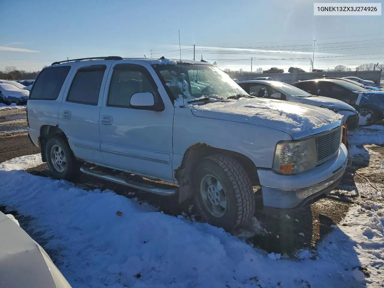 1GNEK13ZX3J274926 2003 Chevrolet Tahoe K1500