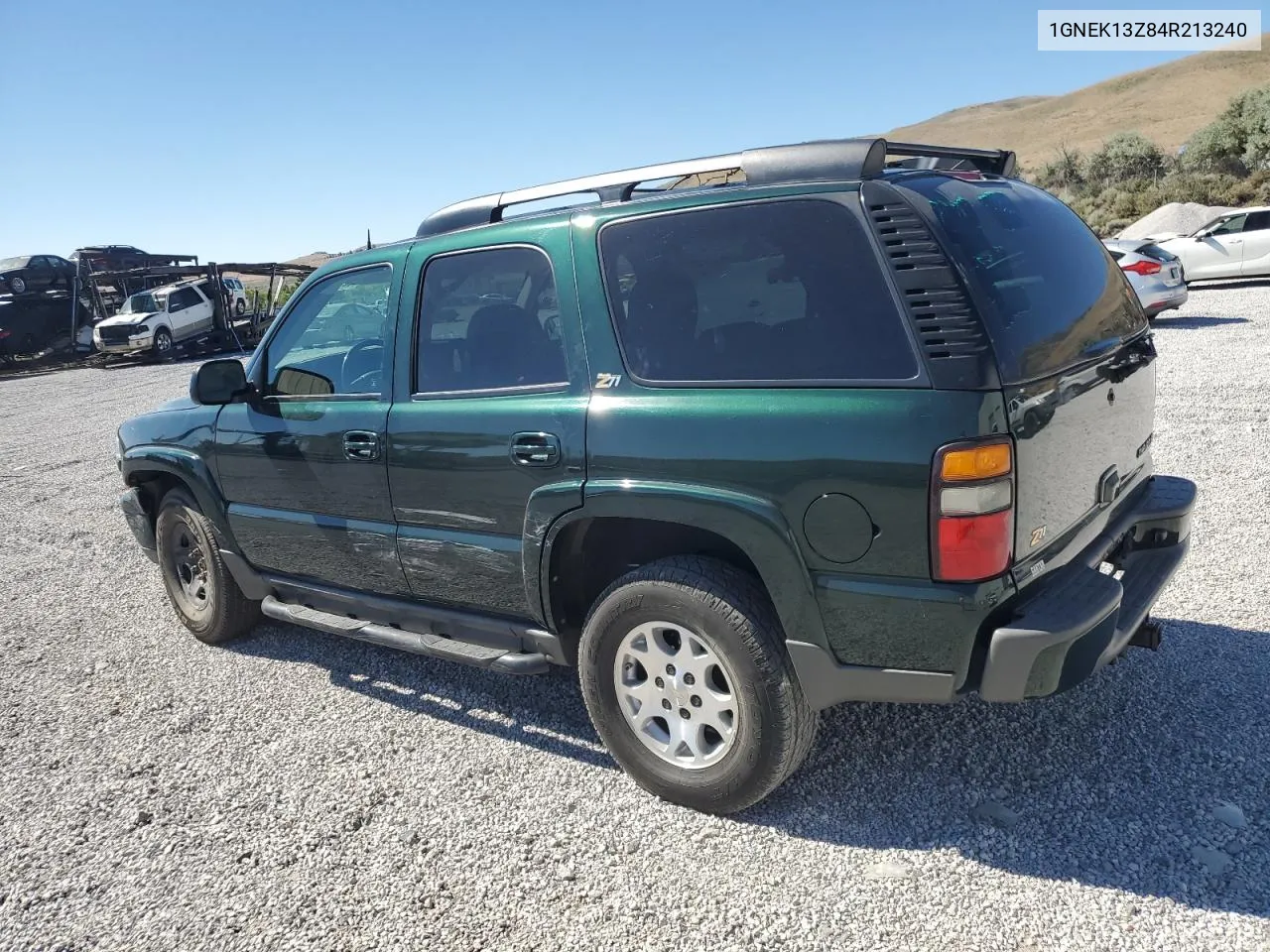 2004 Chevrolet Tahoe K1500 VIN: 1GNEK13Z84R213240 Lot: 62100844