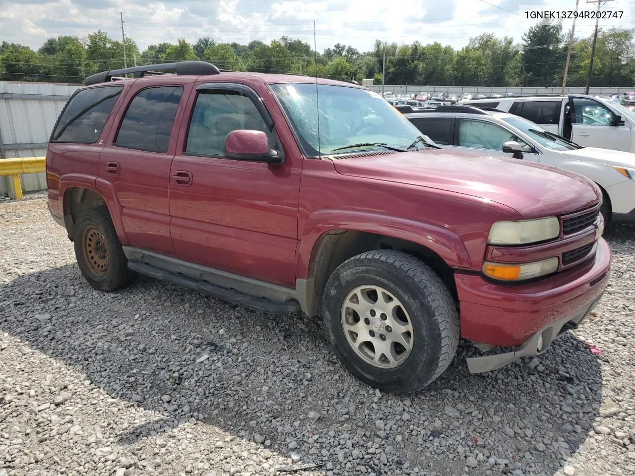 2004 Chevrolet Tahoe K1500 VIN: 1GNEK13Z94R202747 Lot: 62443234