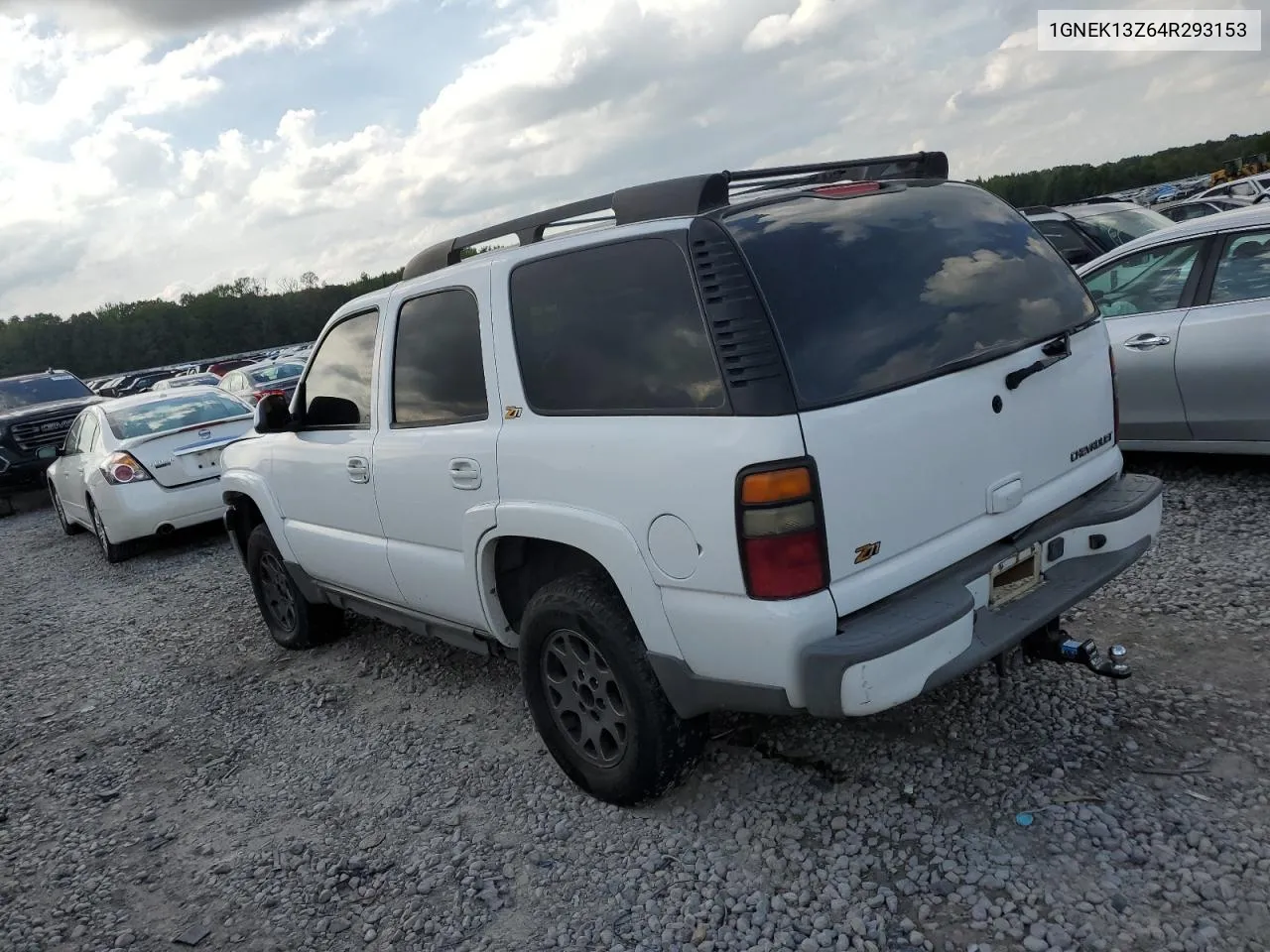 2004 Chevrolet Tahoe K1500 VIN: 1GNEK13Z64R293153 Lot: 65040784