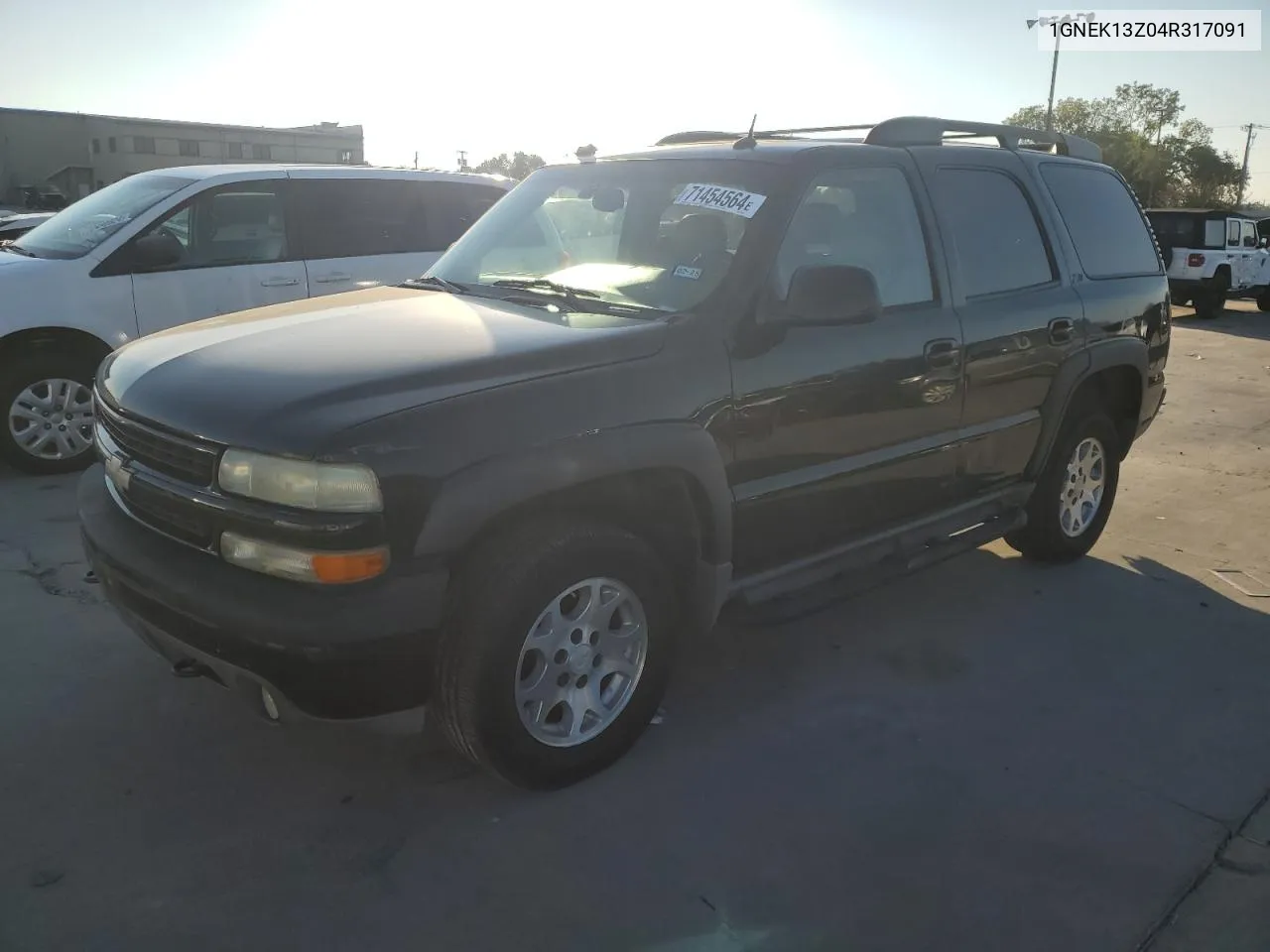 2004 Chevrolet Tahoe K1500 VIN: 1GNEK13Z04R317091 Lot: 71454564