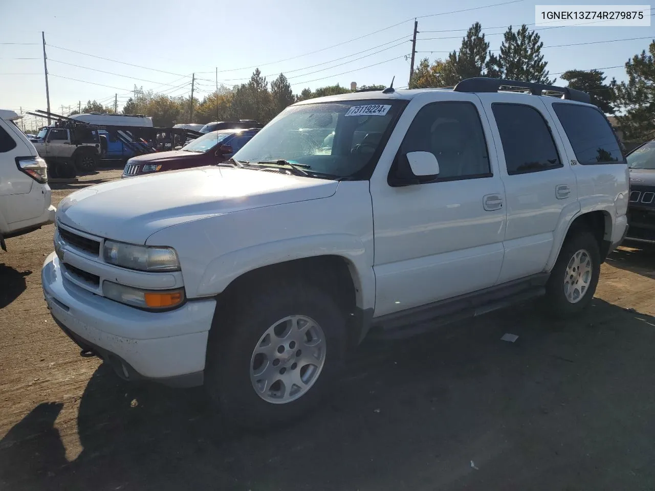 2004 Chevrolet Tahoe K1500 VIN: 1GNEK13Z74R279875 Lot: 73119224