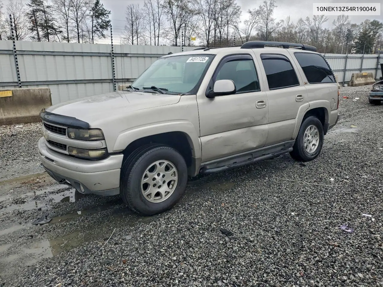 1GNEK13Z54R190046 2004 Chevrolet Tahoe K1500