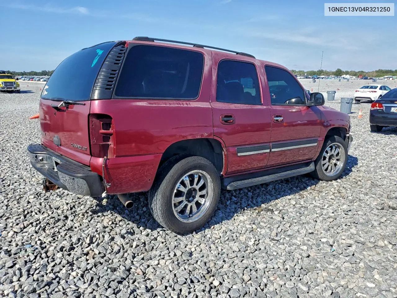 1GNEC13V04R321250 2004 Chevrolet Tahoe C1500