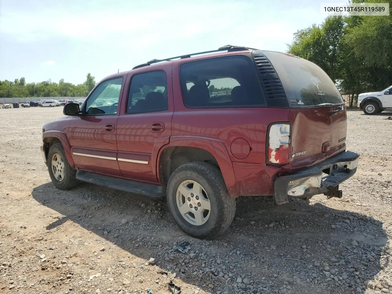 2005 Chevrolet Tahoe C1500 VIN: 1GNEC13T45R119589 Lot: 52448264