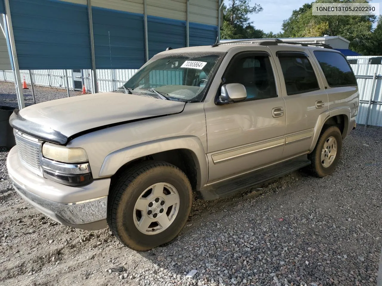 2005 Chevrolet Tahoe C1500 VIN: 1GNEC13T05J202290 Lot: 70365864