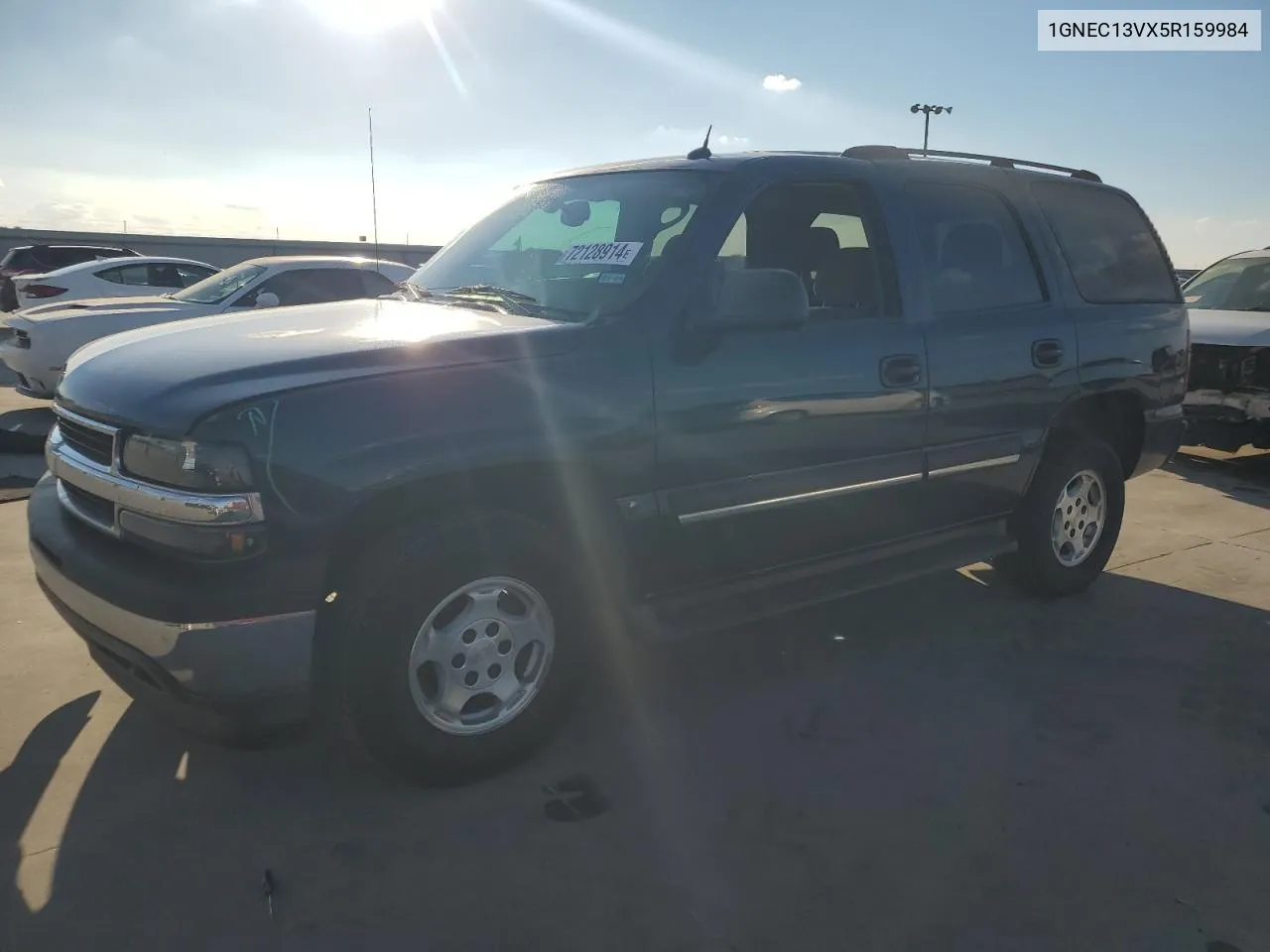 2005 Chevrolet Tahoe C1500 VIN: 1GNEC13VX5R159984 Lot: 72128914