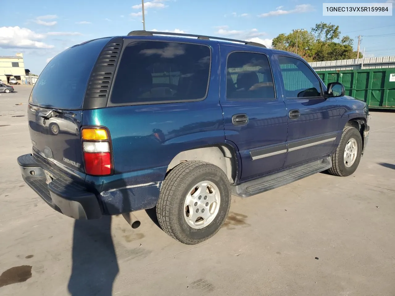 2005 Chevrolet Tahoe C1500 VIN: 1GNEC13VX5R159984 Lot: 72128914