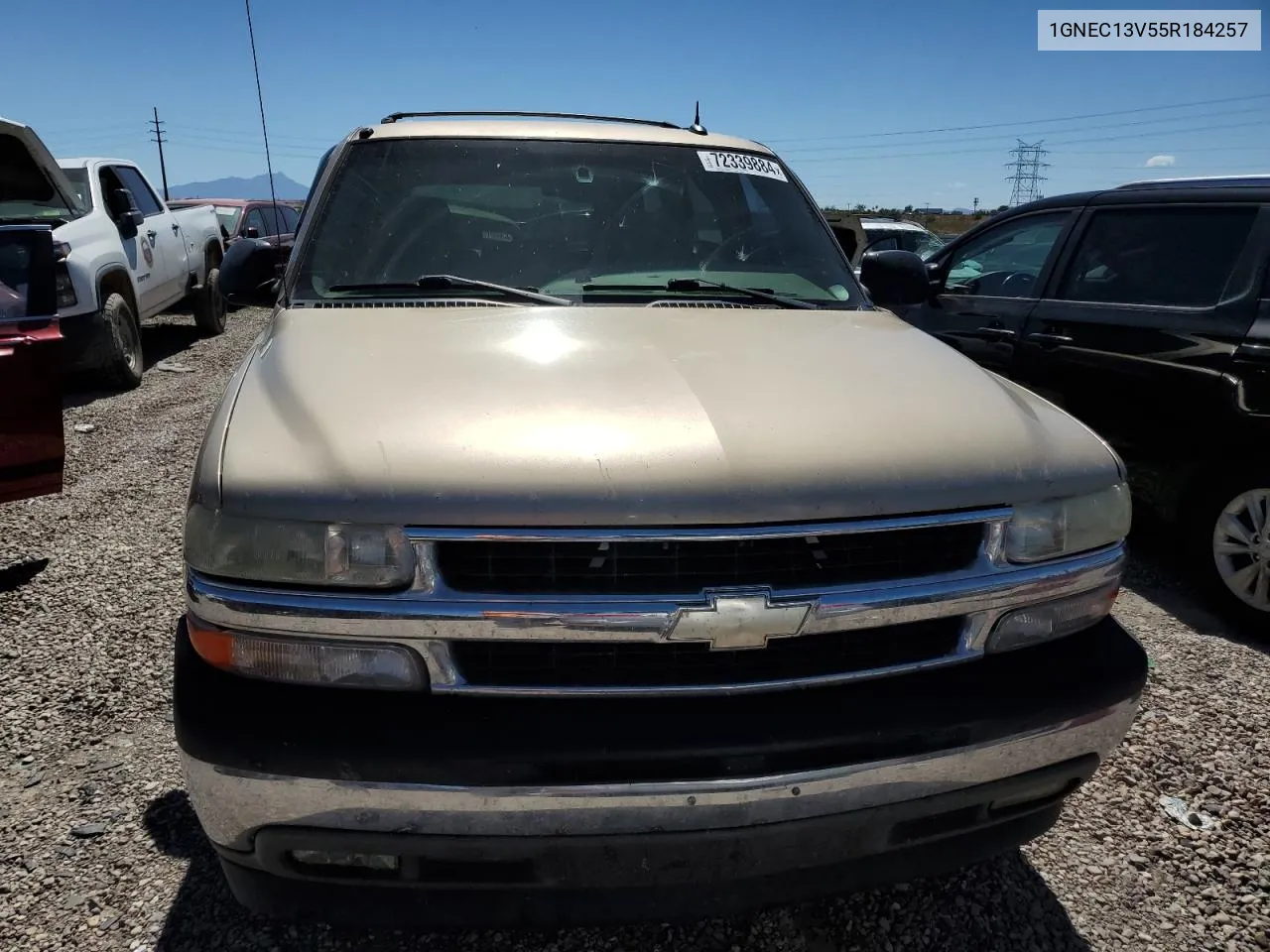 2005 Chevrolet Tahoe C1500 VIN: 1GNEC13V55R184257 Lot: 72339884