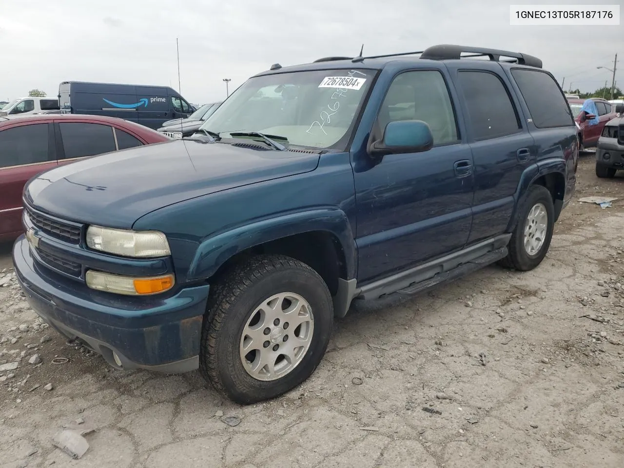 2005 Chevrolet Tahoe C1500 VIN: 1GNEC13T05R187176 Lot: 72678504