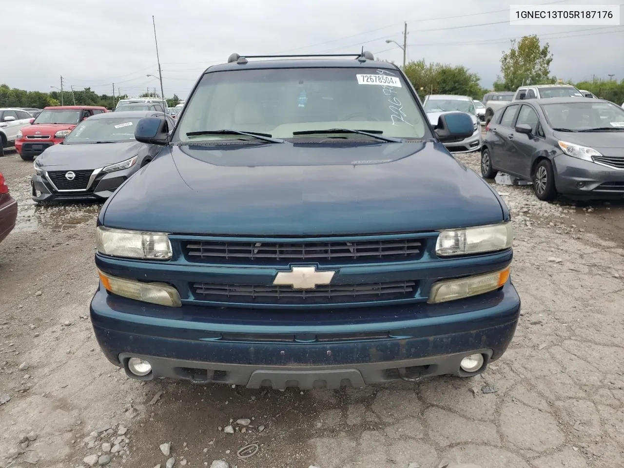 2005 Chevrolet Tahoe C1500 VIN: 1GNEC13T05R187176 Lot: 72678504