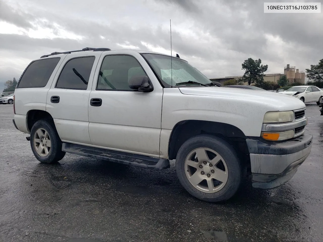 1GNEC13T16J103785 2006 Chevrolet Tahoe C1500